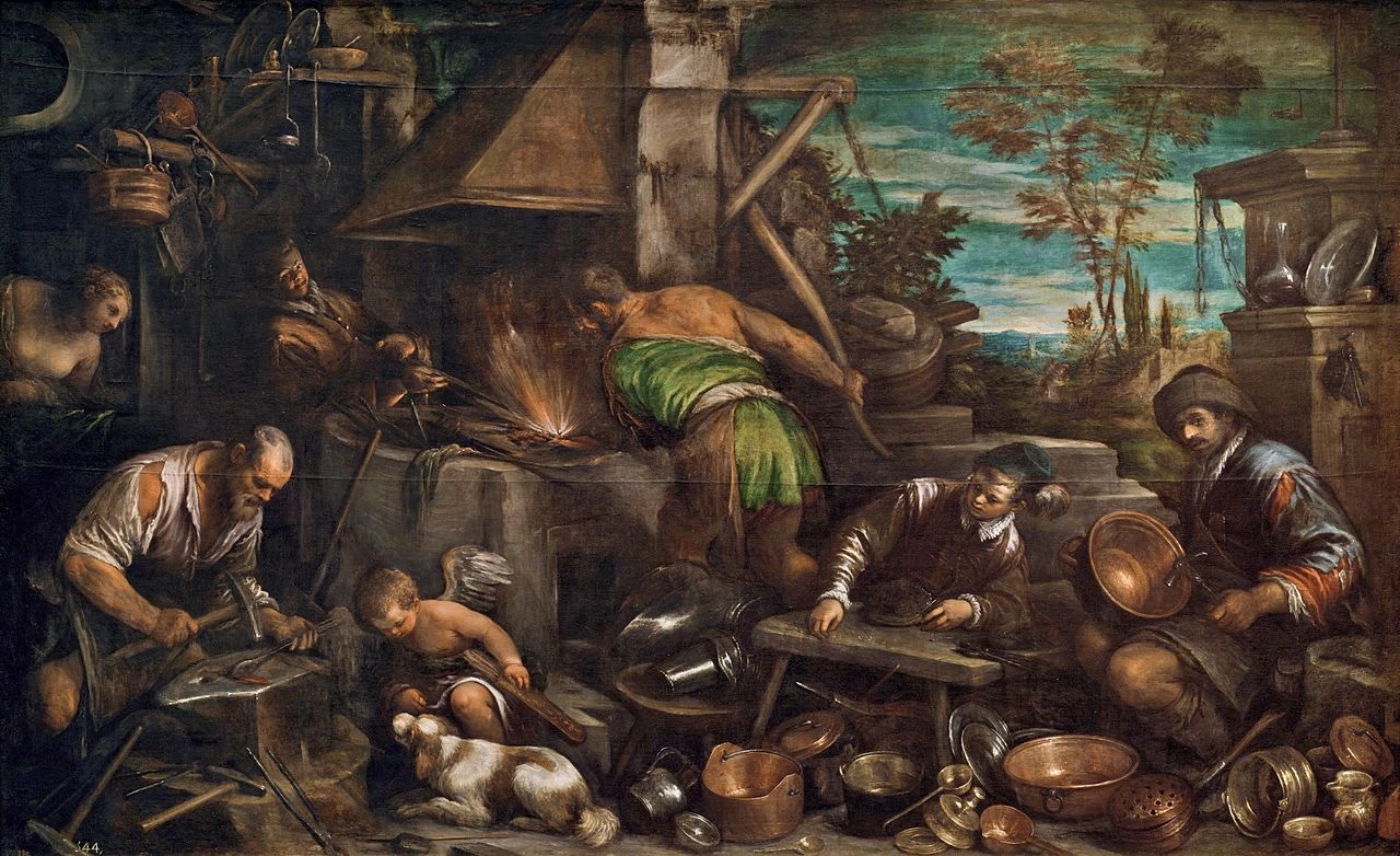 La fucina di Vulcano - Jacopo da Ponte, detto Bassano